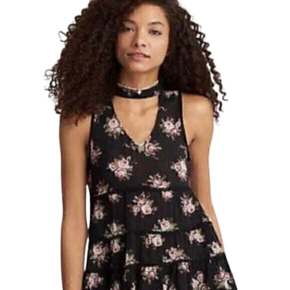 [American Eagle] Floral Choker Top - Size S